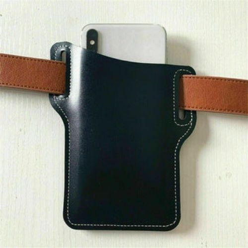 New Mens Cell Phone Leather Pouch Belt Pack Bag Loop Waist Holster Case Covers