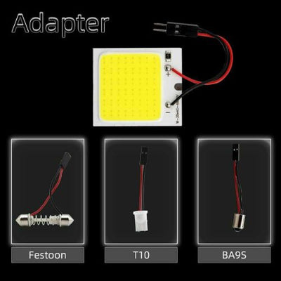 48 SMD White Panel LED Car Interior Panel Light Dome Lamp Bulb Plate Light bulb