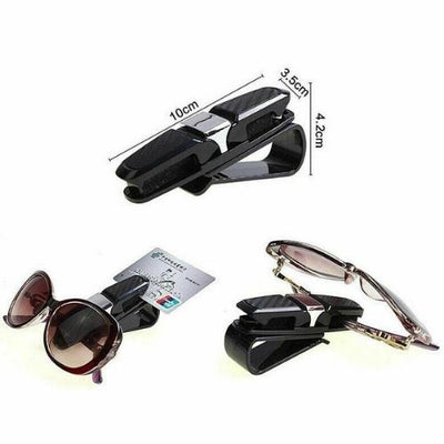 Vehicle Car Mounted Glasses Clip Sun Visor Eye Sunglasses Card Pen Holder Easy