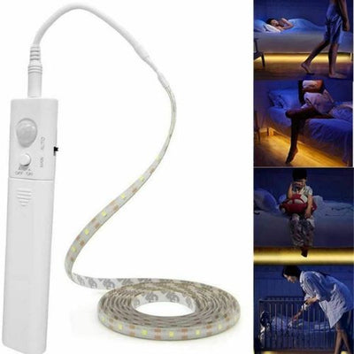 LED Motion Sensor Strip Closet Light USB Rechargeable Dual Mode For decoration