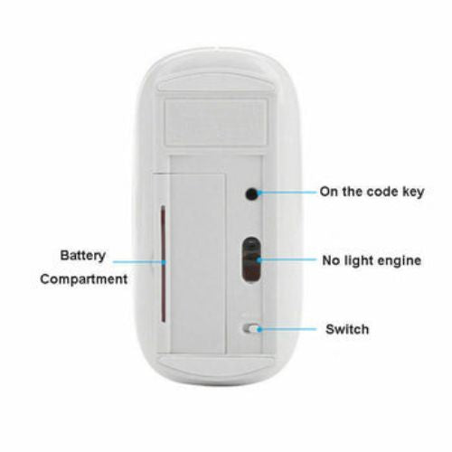 2.4GHz Slim Wireless Cordless Optical Mouse Mice USB Receiver for Android Laptop