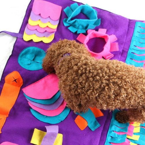 Pet Dog Sniffing Mat Find Food Training Blanket Play Toys Dog Mat For Relieve CA