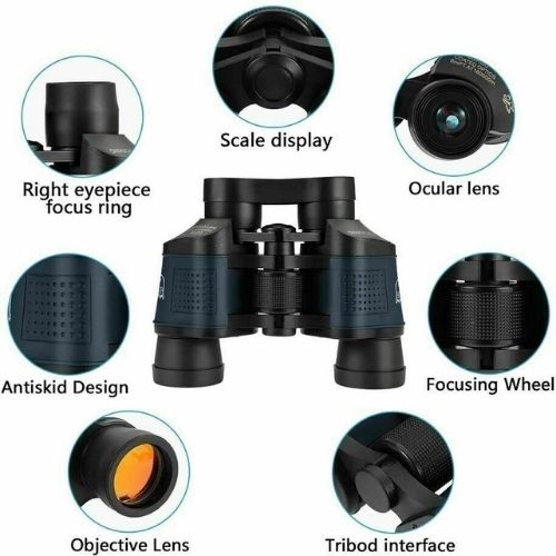 Day Night HD Hunting Binoculars 60x60 3000M Waterproof Telescope Coordinates CA