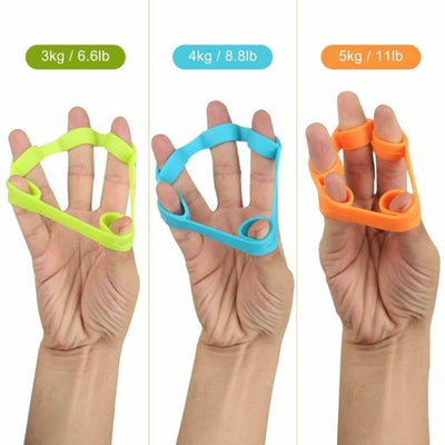 1pair Finger Stretcher Hand Exercise Grip Strength Resistance Bands Training CA