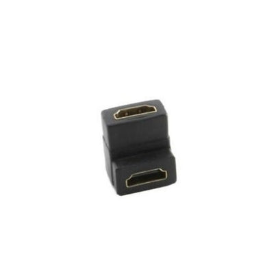 HDMI Female to Female 90 Degree Right Angle Adapter Changer Connector for HDTV