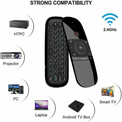 Wireless Keyboard Fly Mouse With Multifunctional Remote for Android TV Laptop