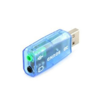 USB AUDIO CARD SOUND ADAPTER MICROPHONE 4 Speaker Mic