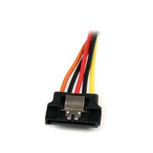 20cm SATA 15-Pin Male to 2 x 15P Female 90 Degree Y Splitter Adapter Power Cable