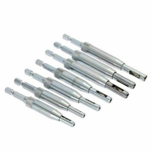 Drill Bit Set Hole Puncher Hinge Tapper for Doors Self Centering Woodworking