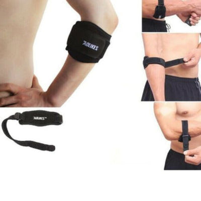 Adjustable Tennis Elbow Support Neoprene Brace Golfer's Strap Clasp Lateral Gym