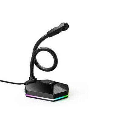 Gaming RGB Desktop USB Microphone Voice Recording Speech Recognition Streaming