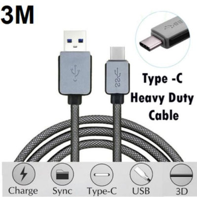 Fast Charging USB Type C Cable Samsung Galaxy S10 S9 S8 Plus S10e Note 9 10 10+