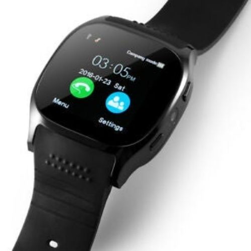 Android Bluetooth Smart Watch Unlocked Cell Phone Camera For Android Black