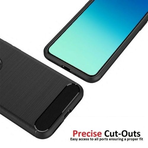 For OnePlus 7 Pro Case - Shockproof Carbon Fiber Soft TPU Hybrid Cover