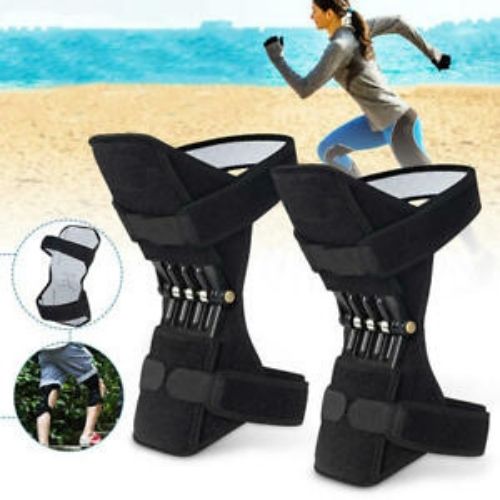 1Pair Power Lift Joint Support Knee Brace Pad Rebound Spring Force Running Knee