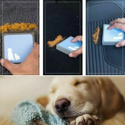 Dog Cat  Pet Hair remover Cleaner Carpet Sofa Foam Sponge Fur Remover Reusable