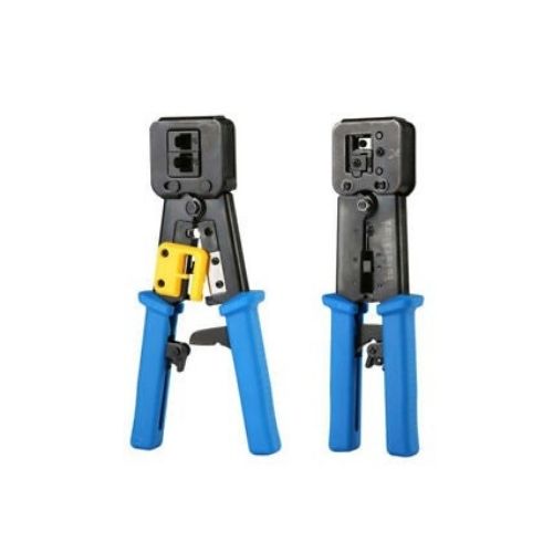 RJ45 Crimp Tool Pass Through Cat5 Cat5e Cat6 Crimping Tool for RJ45/RJ12 Regular