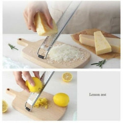 Wide Citrus Lemon and Kitchen Vegetable Grater Zester 18/8 Stainless Steel