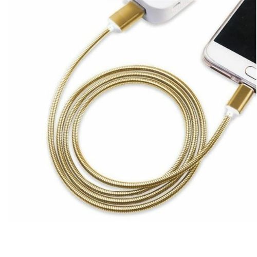 Micro USB Stainless Steel Metal Charging Cable for Samsung S5 S6 S7 LG G4 PS4