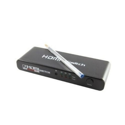 Alumnium 1080P 3 Port HDMI Switch with Remote Full HD New Case