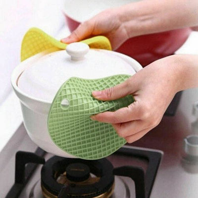 ROUND HEAT RESISTANT SILICONE TRIVET MAT PAN POT HOLDER NON SLIP PAD NEW