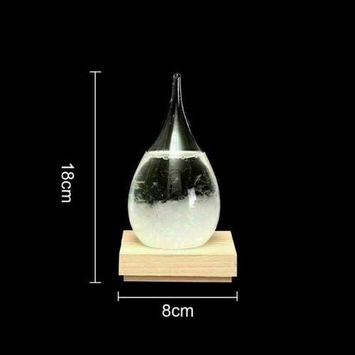 Storm Glass Weather Forecaster Station Crystal Glass Bottle Predict Gift Decor