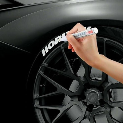 White tire marker pen set Universal Waterproof Permanent  Paint Markers Car Tyre