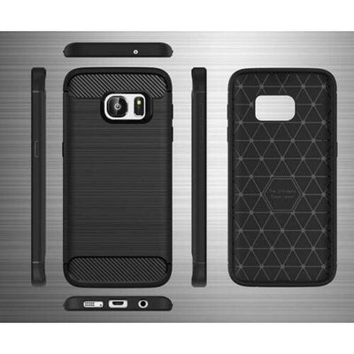 For Samsung Galaxy S7 / S7 Edge Case - Shockproof Carbon Fiber TPU Armor Cover