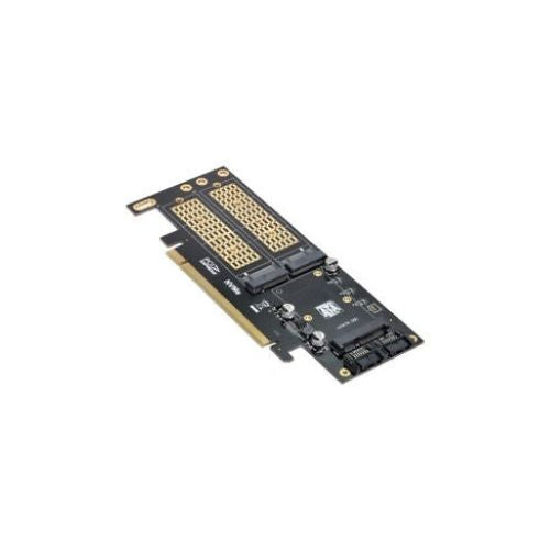 PCI Express PCI-E 3.0 Dual SATA to NGFF NVME MSATA M-Key B/M-Key Adapter 3in1