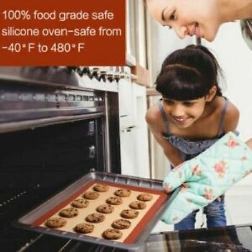 Silicone Baking Mat NonStick Pastry Reusable Baking Liner Tray Sheet For Kitchen