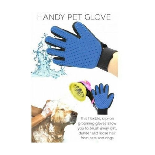 Pet Grooming Glove Brush Comb Dog Cat Horse Hair Dirt Removal Care Bath Massage