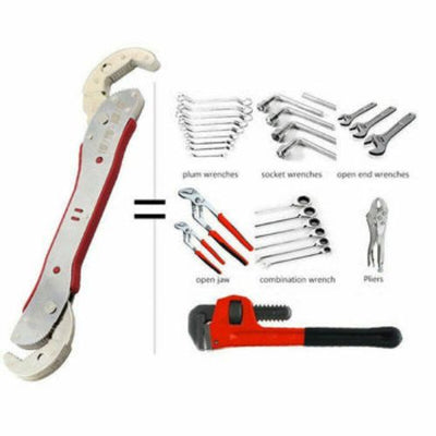 Magic Wrench Adjustable Spanner Universal Fit 9 - 45mm Multi-Function Hand Tool