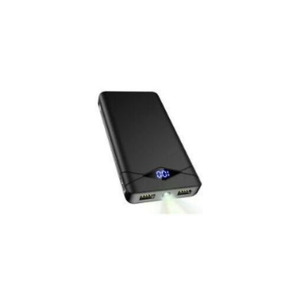 10000mAh Power Bank LED Display Portable Charger Dual 3A High-Speed USB Ports