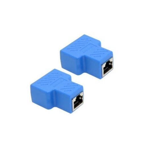 Network Splitter Ethernet Cable 1 to 2 Y Adapter RJ45 CAT5e CAT 6 LAN Switch