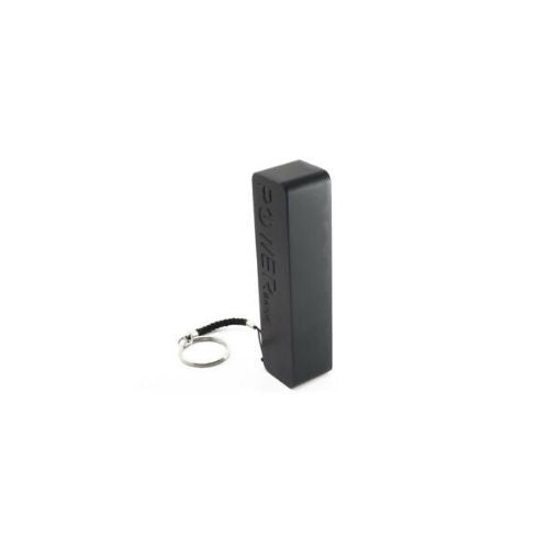 New USB 2600mAh External Battery Backup Power Bank with Key Chain Black BK