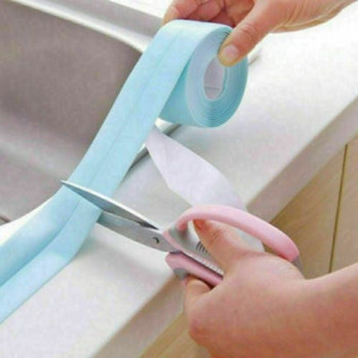 Self Adhesive Waterproof Sealant Caulk Strip Sealing Tape Kitchen Toilet Bathtub