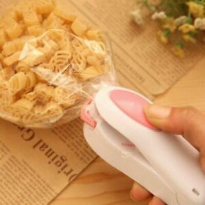 2Pcs Mini Hand Held Heat Sealer Sealing Machine Hand Pressure Heated Household