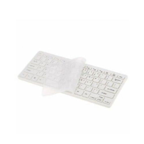 Cordless Keyboard Mouse Combo White w/ Protective Cover Slim USB Nano Reciver