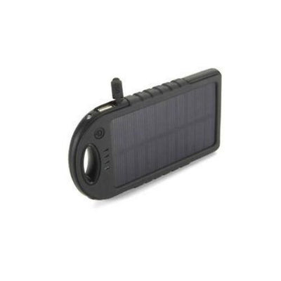 Portable External 5000mAh Waterproof Solar Charger Dual USB Battery Power Bank