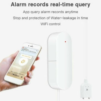 Tuya Smart WiFi Water Leak Sensor Flood Leakage Level Alarm Overflow Detector CA