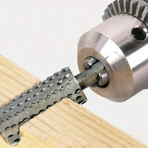 5pc Rasp Steel Rotary Burr Shape Wood Grinding Milling Shaping Drill Bit Tool