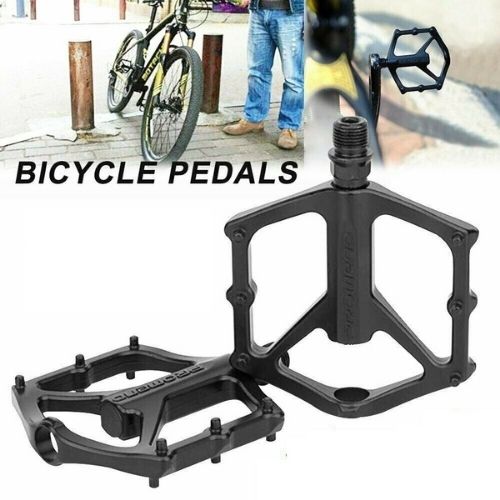 2PCS Bicycle Flat Pedal Mountain Road Bike Platform Pedals Smooth & Durable