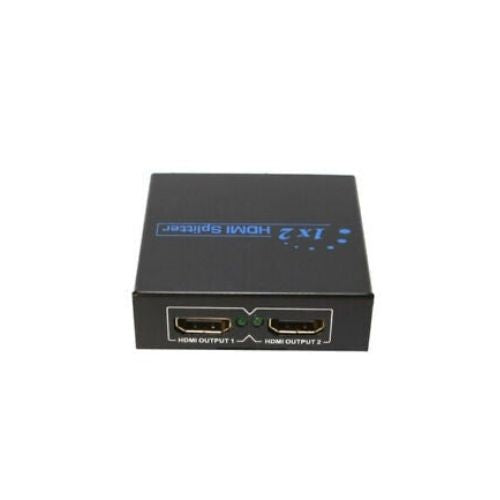 2 Port HDMI Y Splitter Amplifier 1 In To 2 Out Dual Display w/ Power Adapter