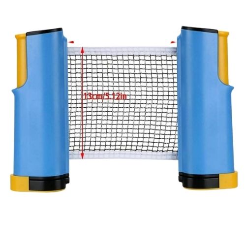 Portable Table Tennis Net With spring Clip And Light Weight ,PE plastic ( Blue)