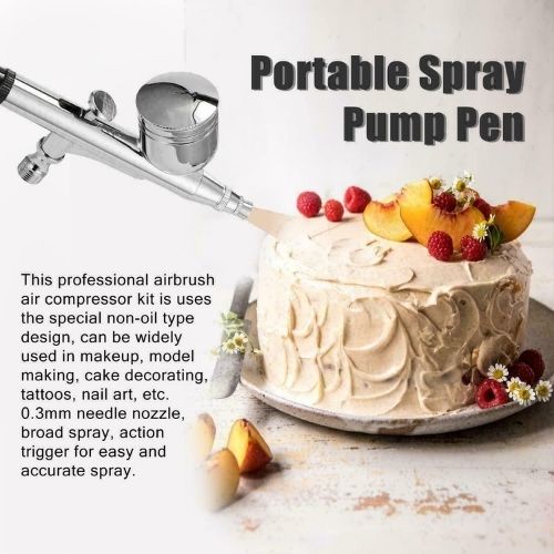 Portable Mini Size Spray Pump Pen Air Compressor Set for Art Painting Tattoo Kit