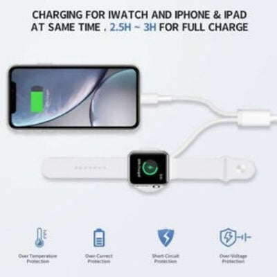 Smart Watch Charger with Cable Connection Wireless Compatible for Apple Watch