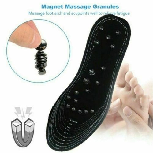 Acupressure Magnetic Shoe Insole Washable Memory Foam Massaging Insert Solution