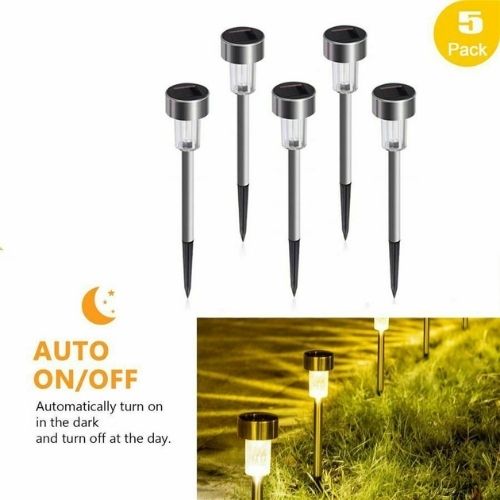 Solar Lights Outdoor Garden Led Light Landscape/Pathway Lights Stainless Steel