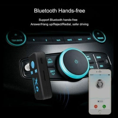 Wireless Bluetooth 3.5mm AUX Audio Stereo Music Home Car Receiver Adapter Mic