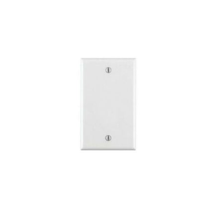 Wall Plate White Single Blank No Device Outlet Cover Stamped Face Plate